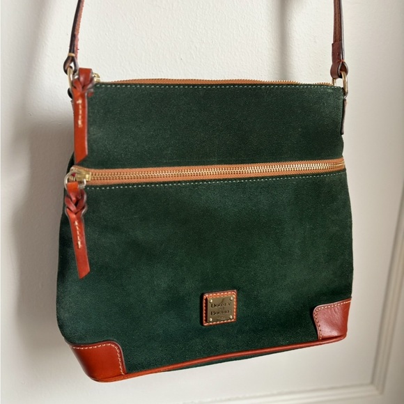 Dooney & Bourke Handbags - Dooney & Bourke Green Emerald Suede Leather Bag Purse